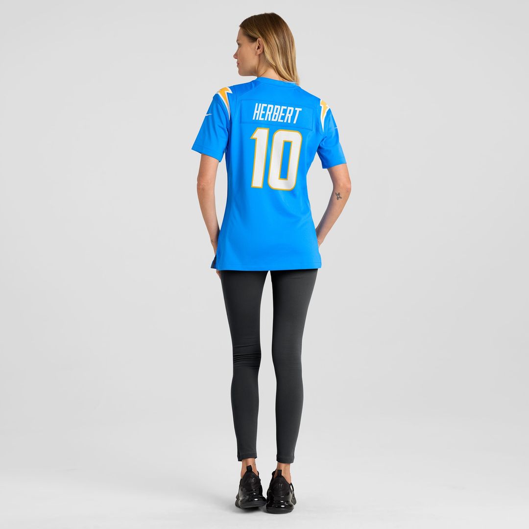 Justin Herbert Los Angeles Chargers Nike Women's Player Game Jersey - Powder Blue