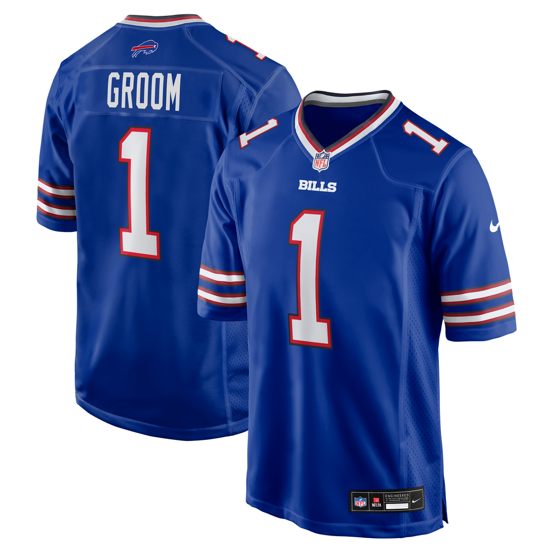Number 1 Groom Buffalo Bills Nike Game Jersey - Royal