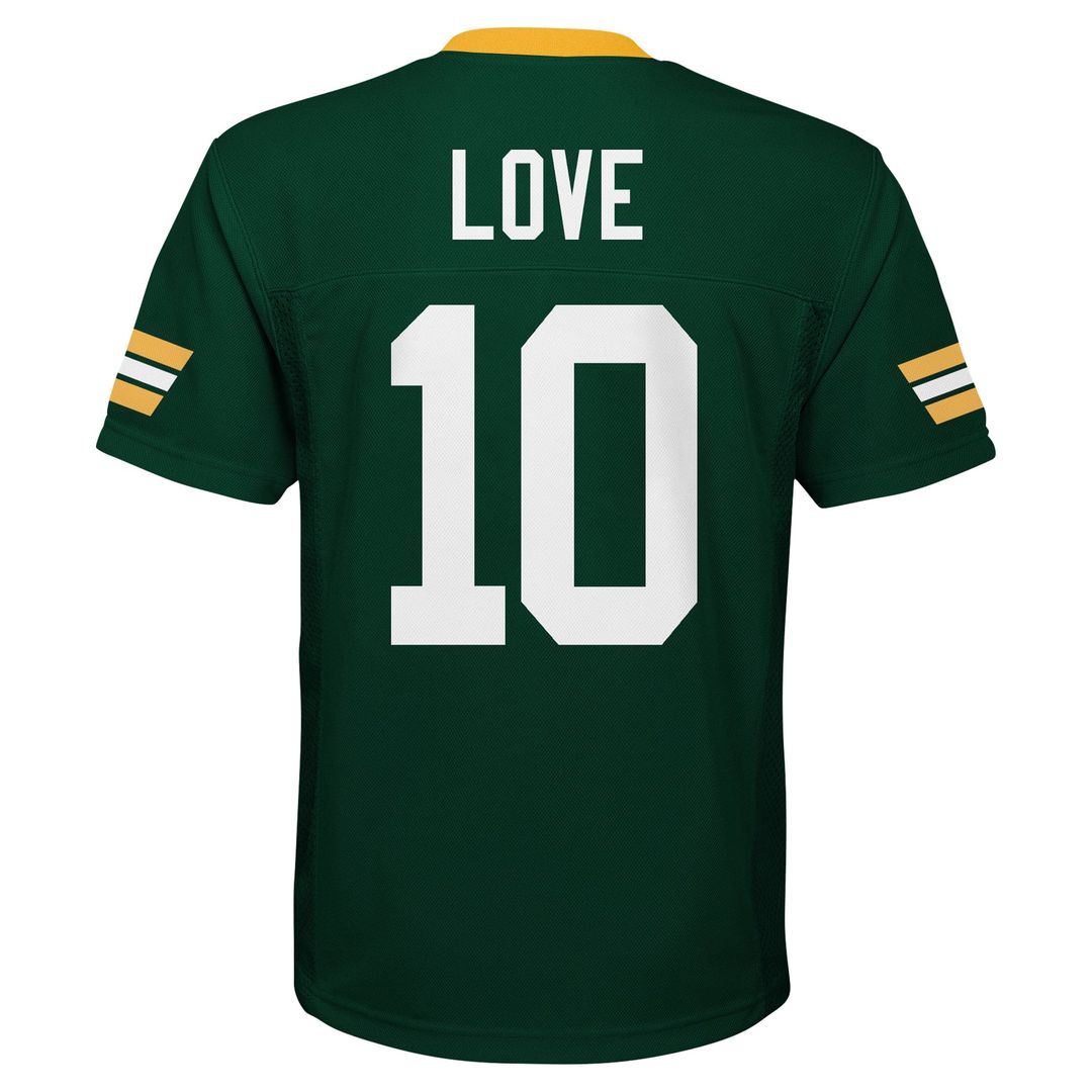 Jordan Love Green Bay Packers Youth Replica Player Jersey - Green