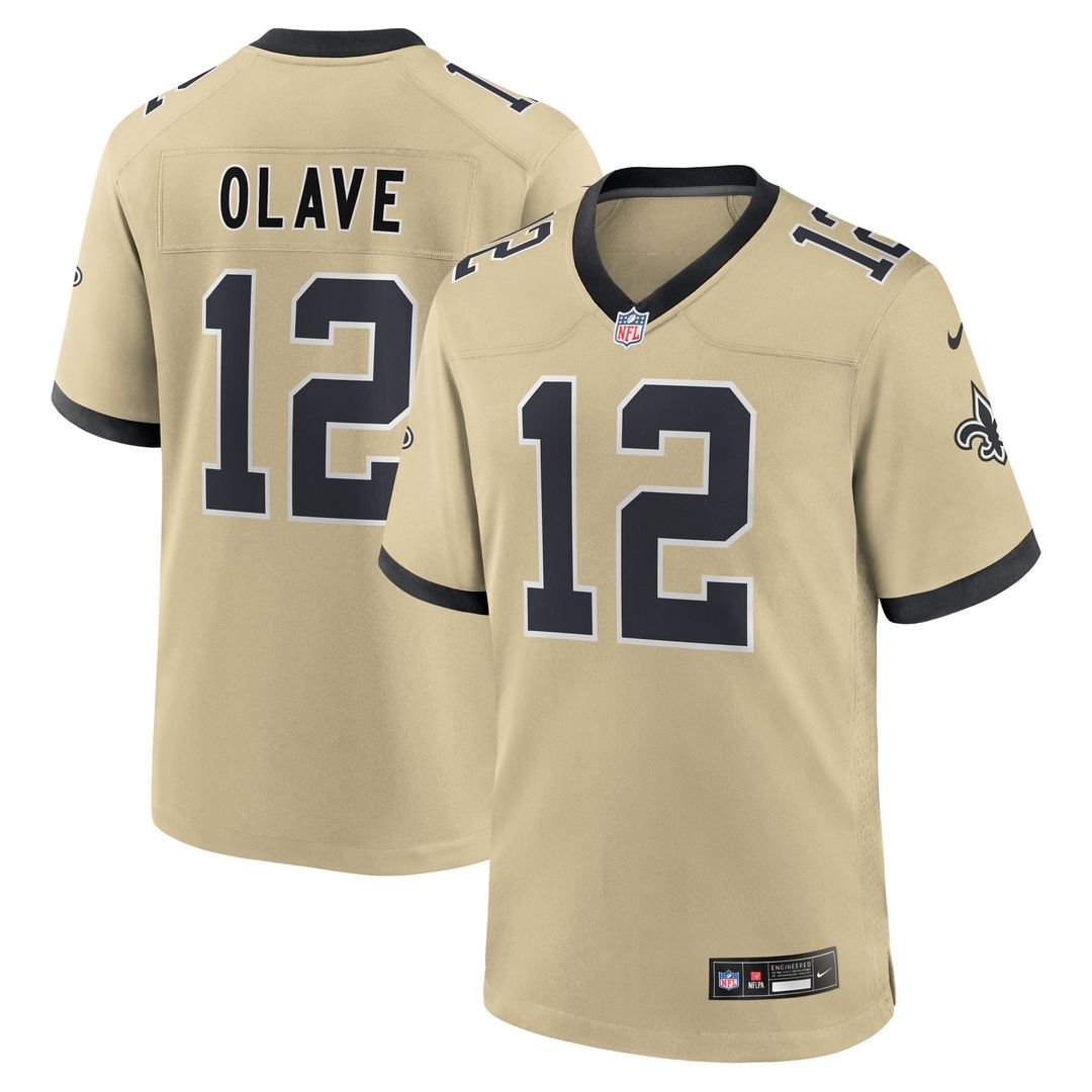 Chris Olave New Orleans Saints Nike Youth Gameday Golds Alternate Game Player Jersey - Gold