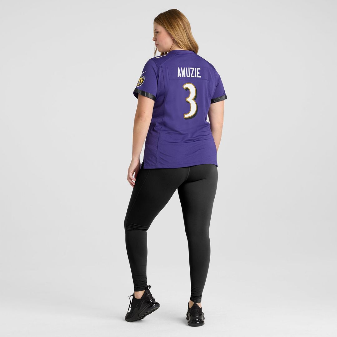Chidobe Awuzie Baltimore Ravens Nike Women's Team Game Jersey -  Purple