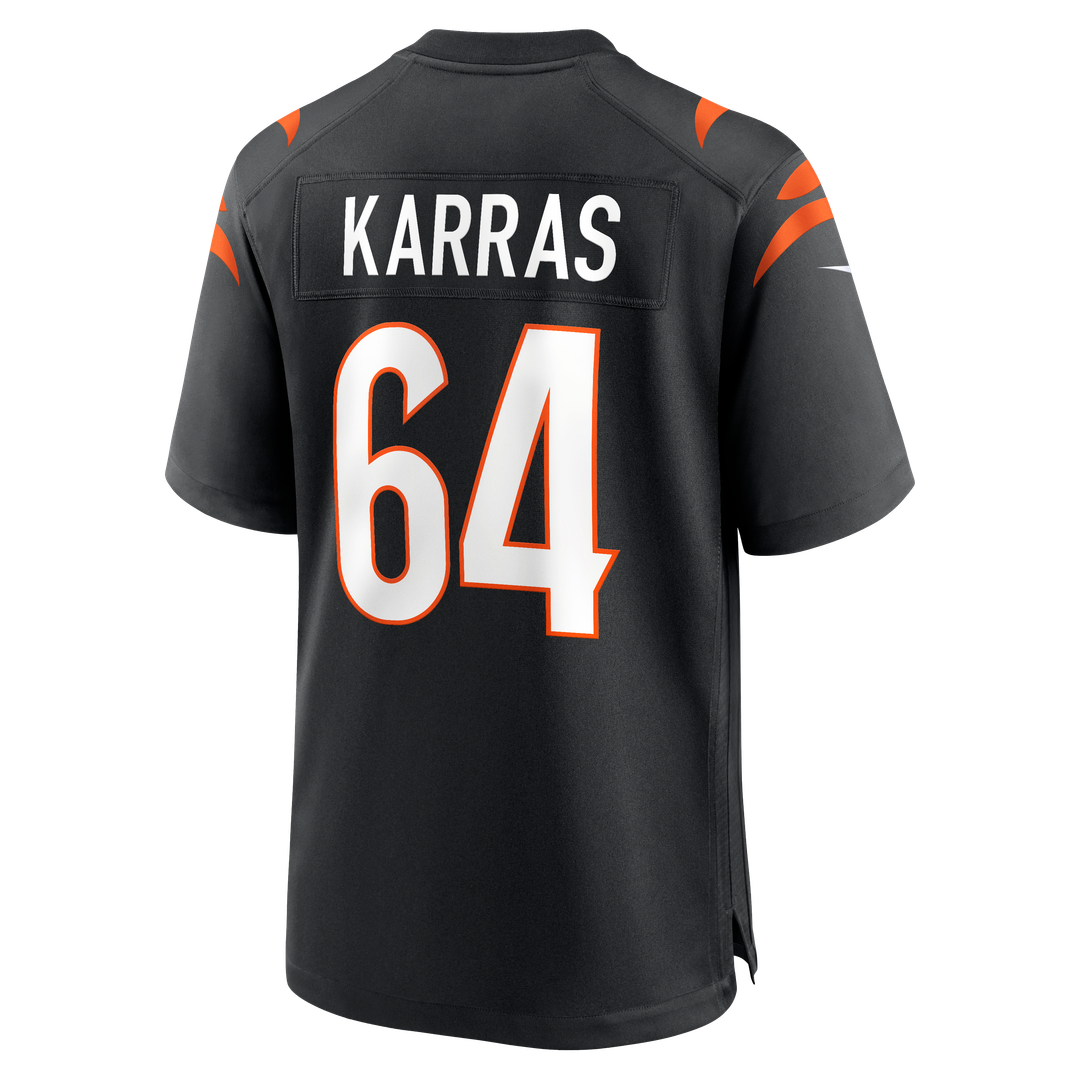 Ted Karras Cincinnati Bengals Nike Game Player Jersey - Black