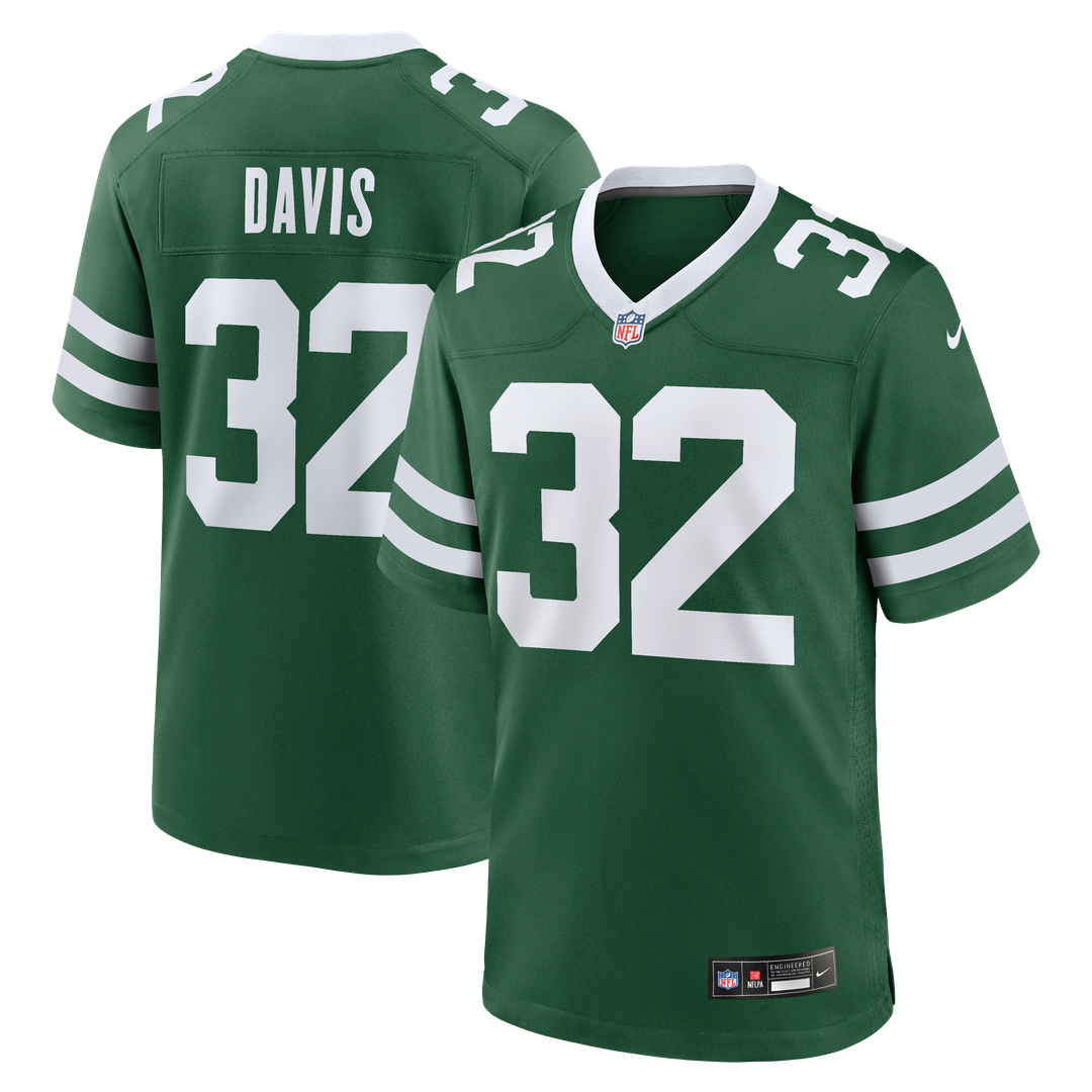 Isaiah Davis New York Jets Nike Team Game Jersey - Legacy Green