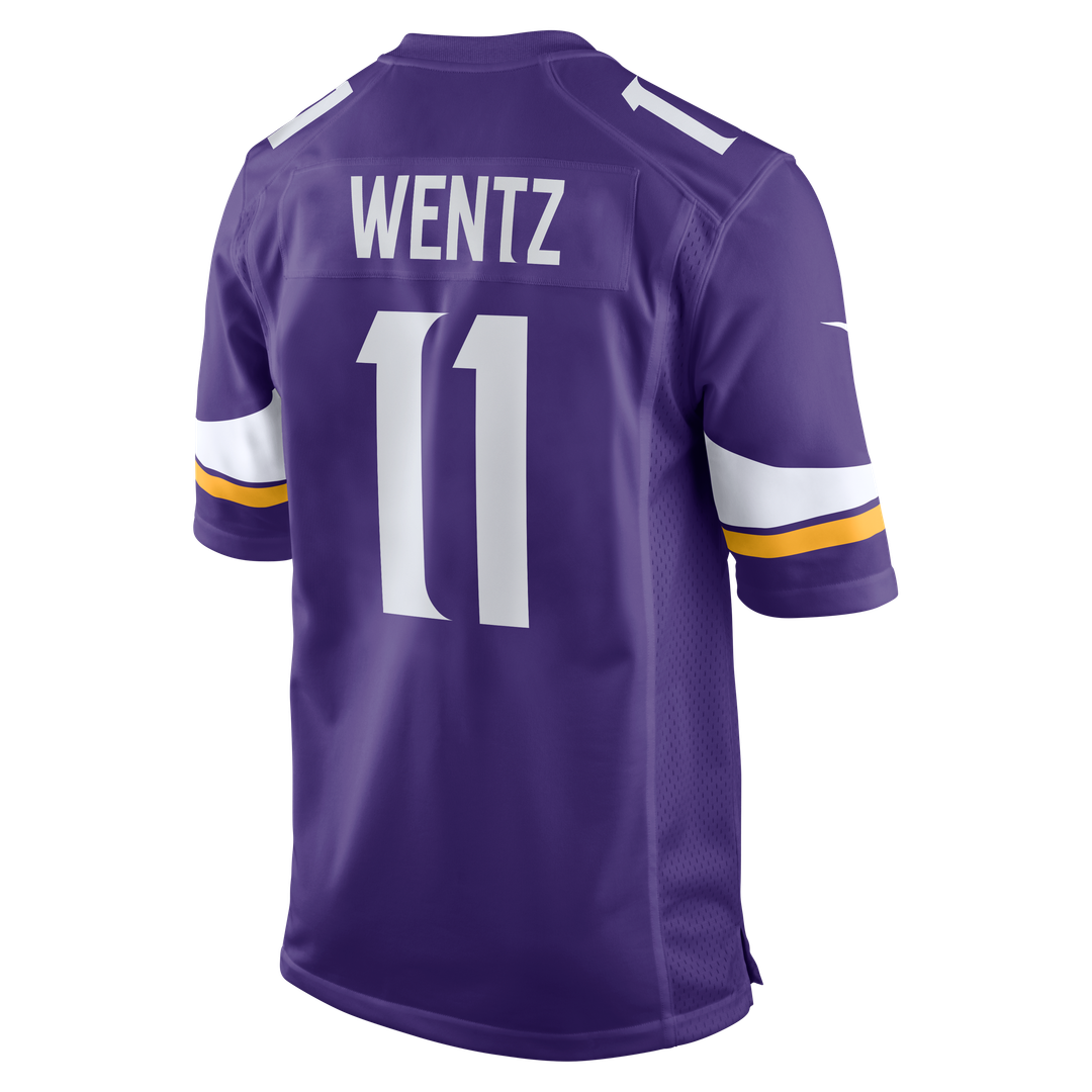 Carson Wentz Minnesota Vikings Nike Team Game Jersey -  Purple