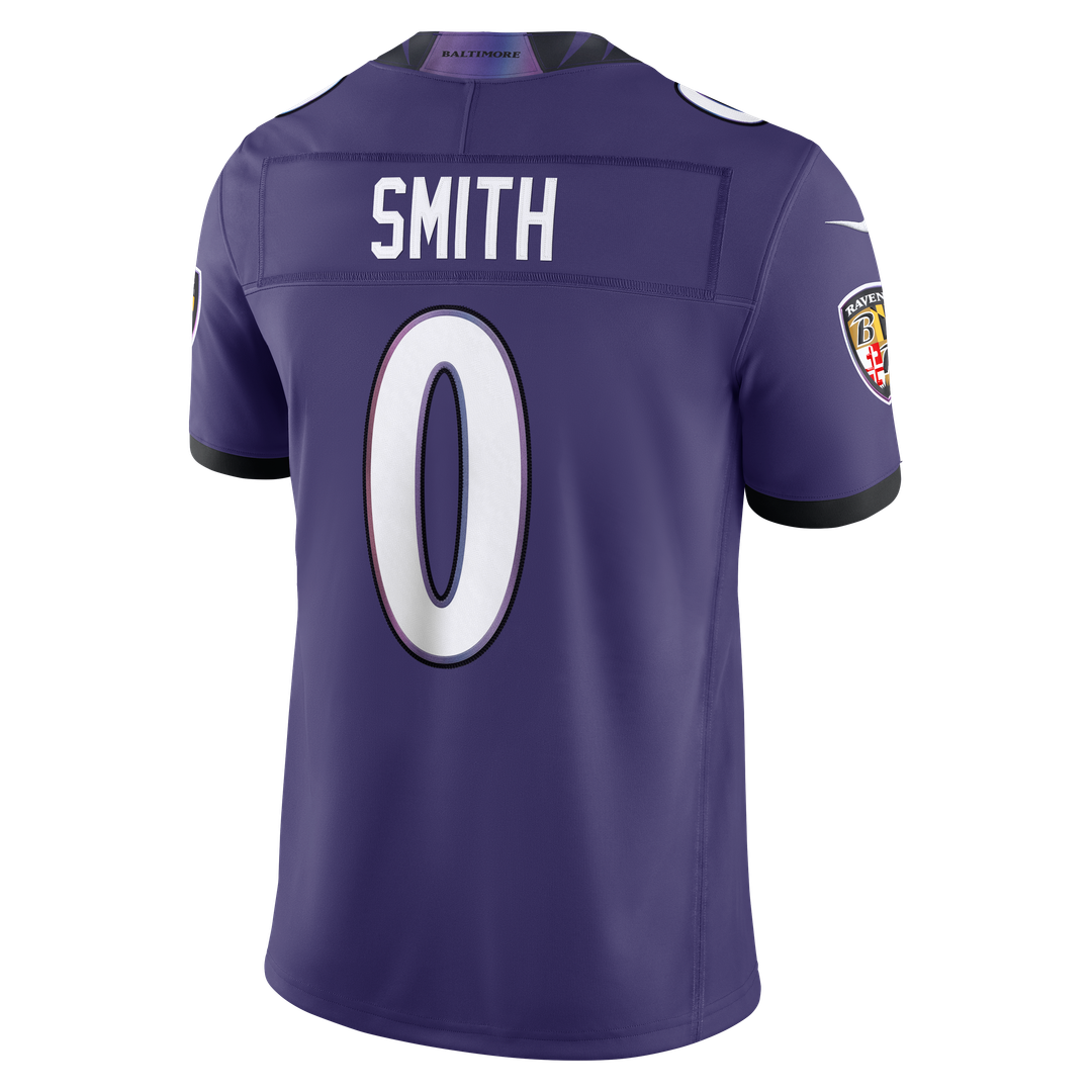 Roquan Smith Baltimore Ravens Nike Vapor F.U.S.E. Stitched Limited Jersey - Purple