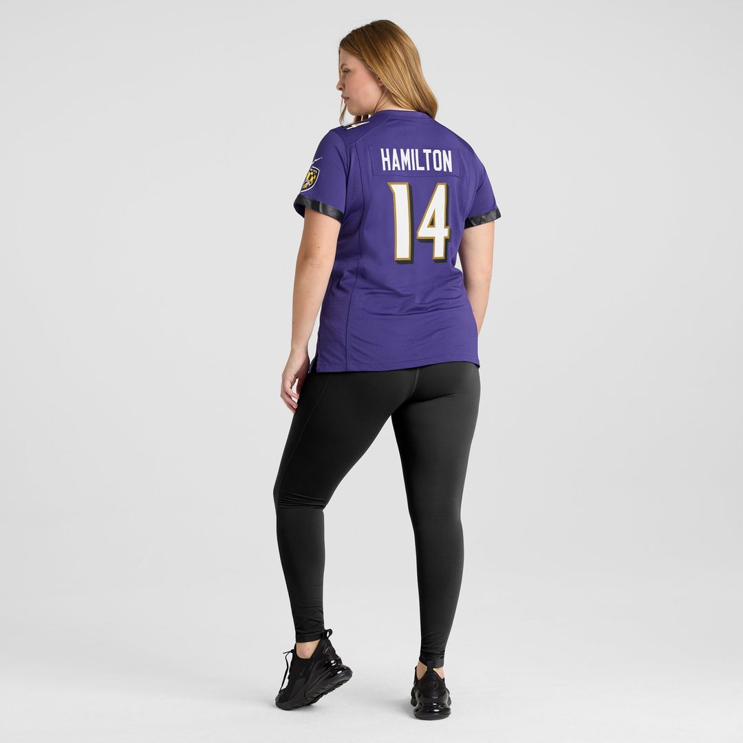 Kyle Hamilton Baltimore Ravens Nike Women's Player Game Jersey - Purple