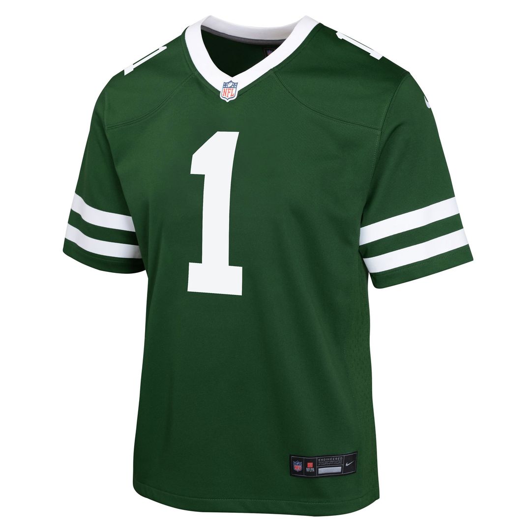 Ahmad Sauce Gardner New York Jets Nike Youth Game Jersey - Black