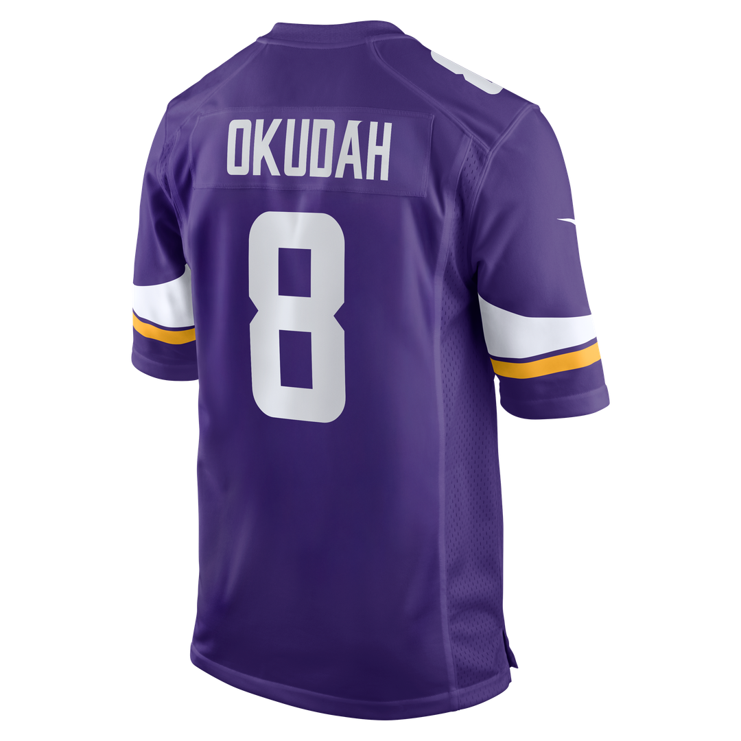 Jeff Okudah Minnesota Vikings Nike Team Game Jersey -  Purple