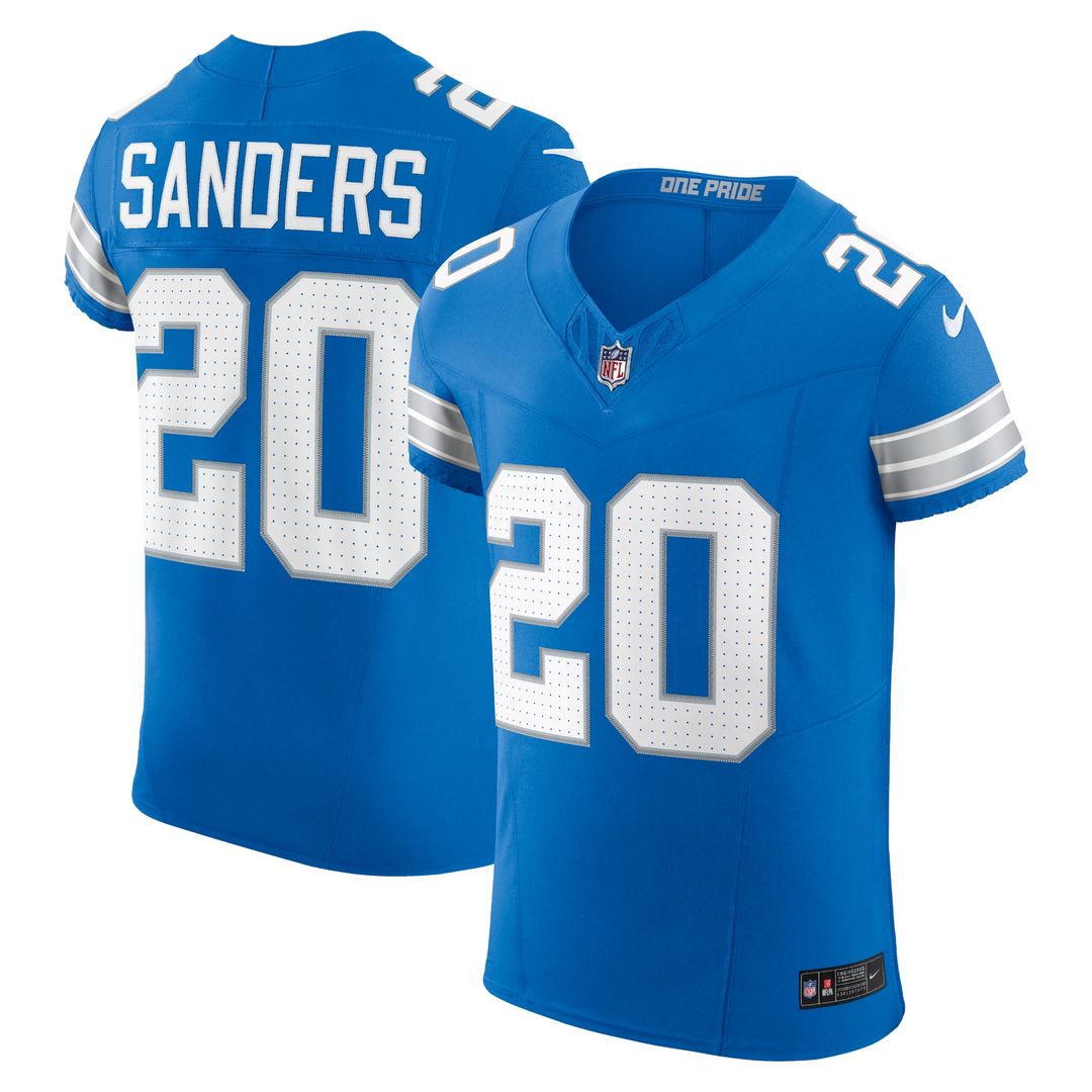 Barry Sanders Detroit Lions Nike Alternate Vapor F.U.S.E. Elite Jersey - Black
