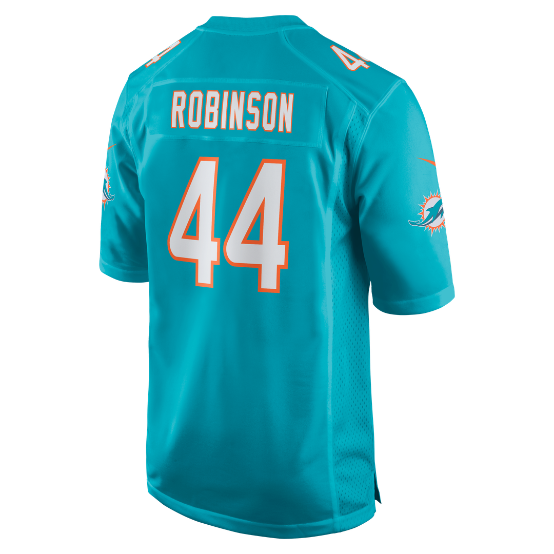 Chop Robinson Miami Dolphins Nike  Game Jersey -  Aqua