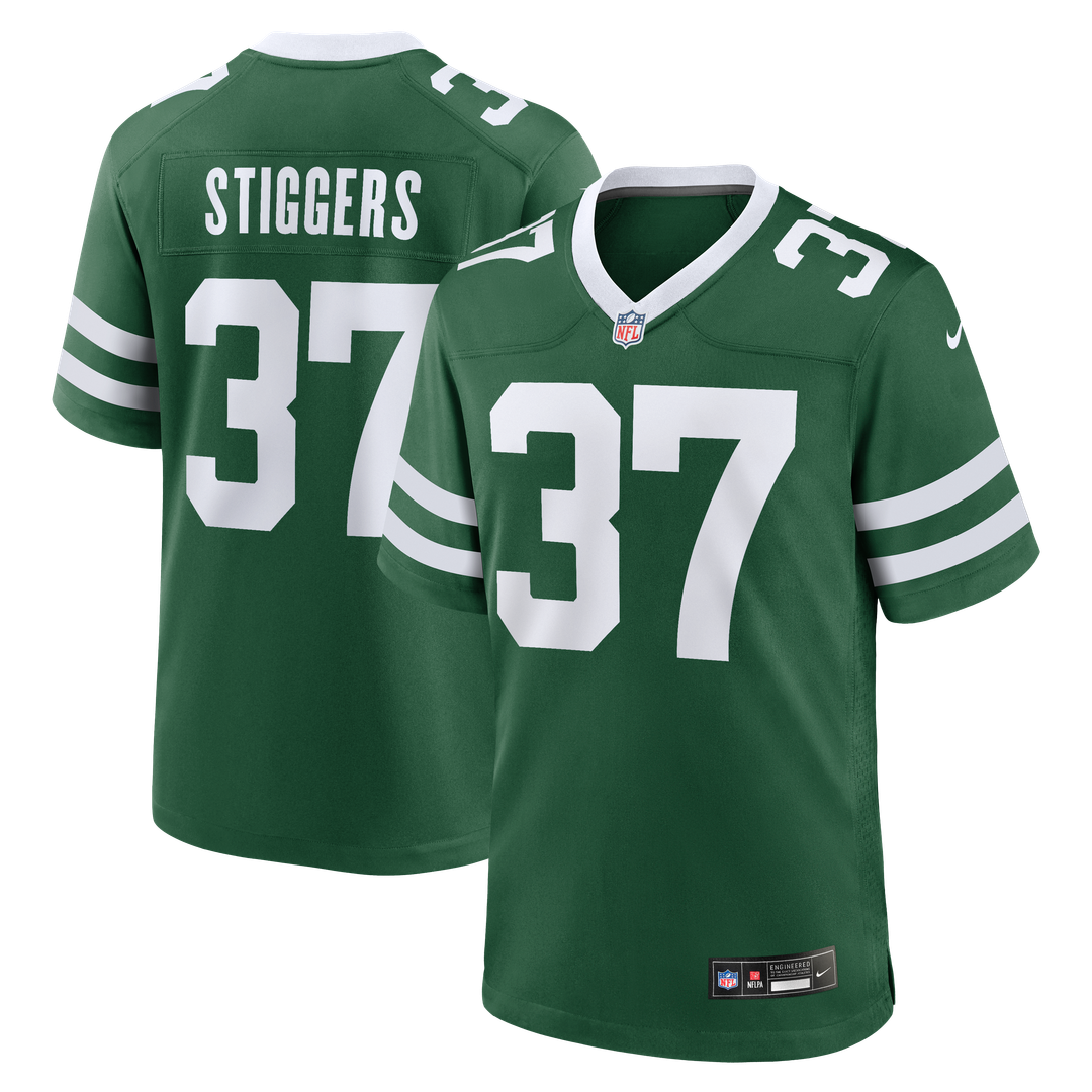 Qwan'tez Stiggers New York Jets Nike Team Game Jersey - Legacy Green
