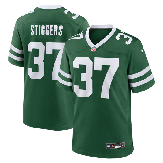 Qwan'tez Stiggers New York Jets Nike Team Game Jersey - Legacy Green