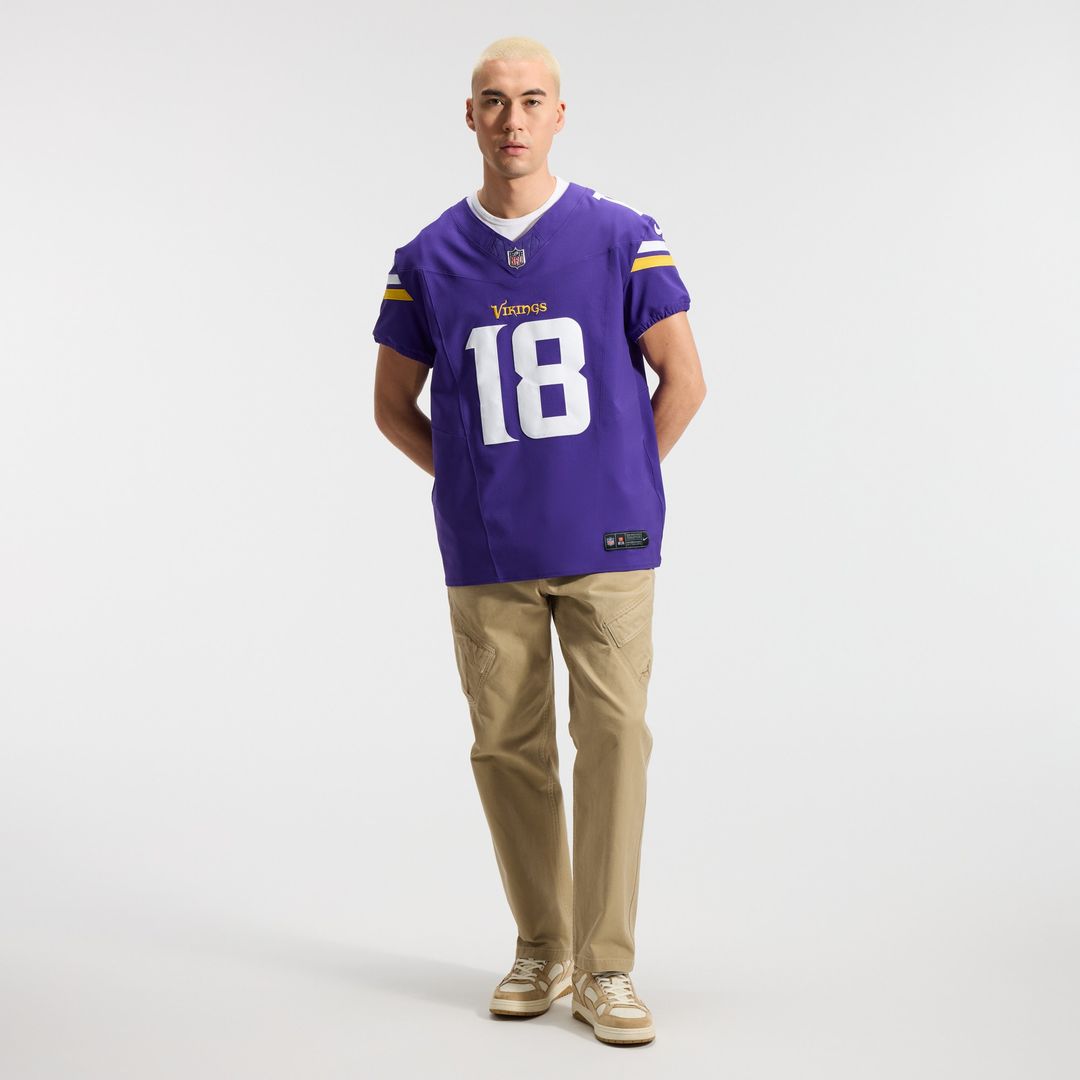 Justin Jefferson Minnesota Vikings Nike  Vapor F.U.S.E. Elite Jersey - Purple