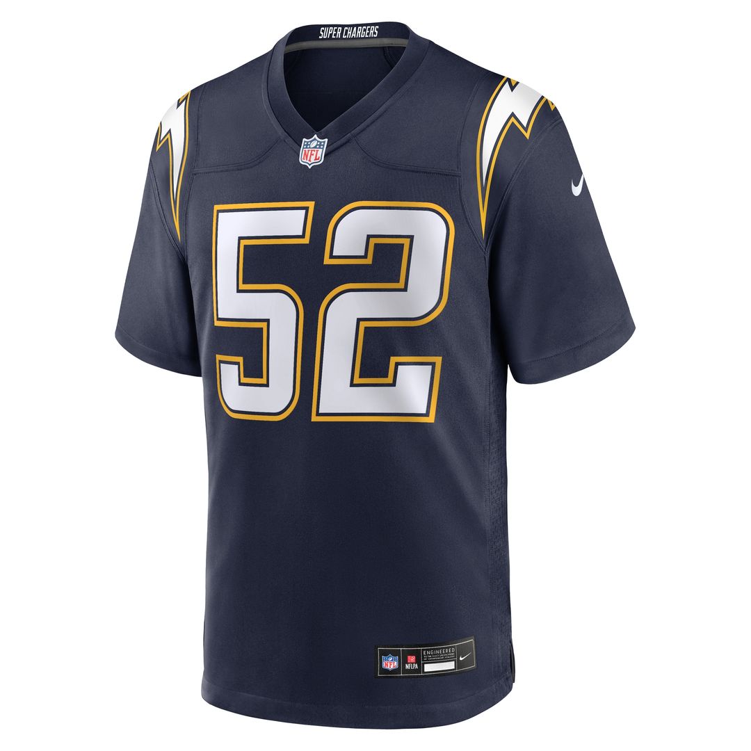 Khalil Mack Los Angeles Chargers Nike Alternate Charger Power Game Player Jersey - Gold