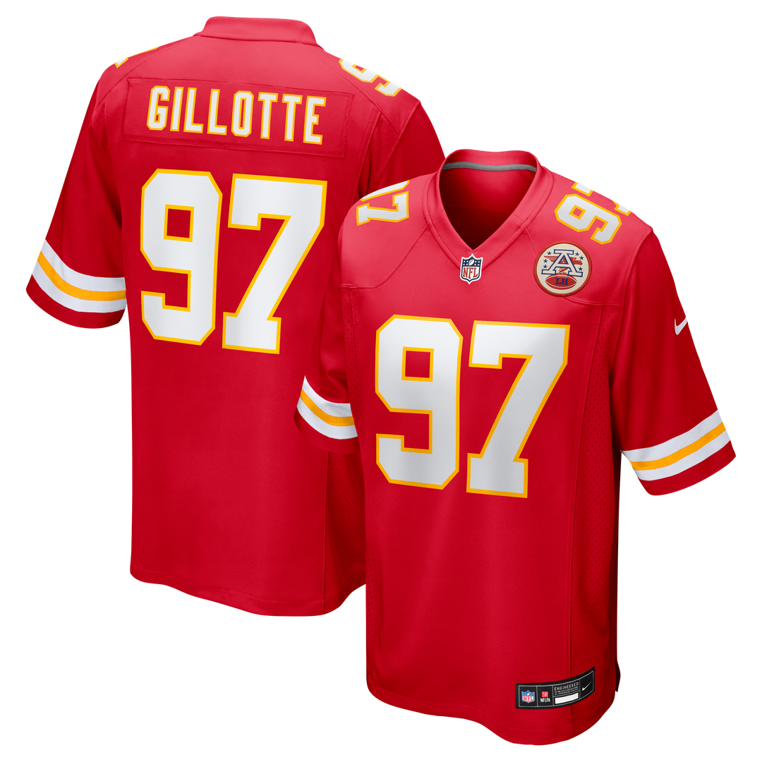 Ashton Gillotte Kansas City Chiefs Nike Team Game Jersey -  Red