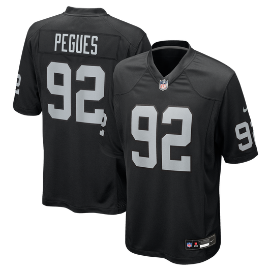 JJ Pegues Las Vegas Raiders Nike Team Game Jersey -  Black