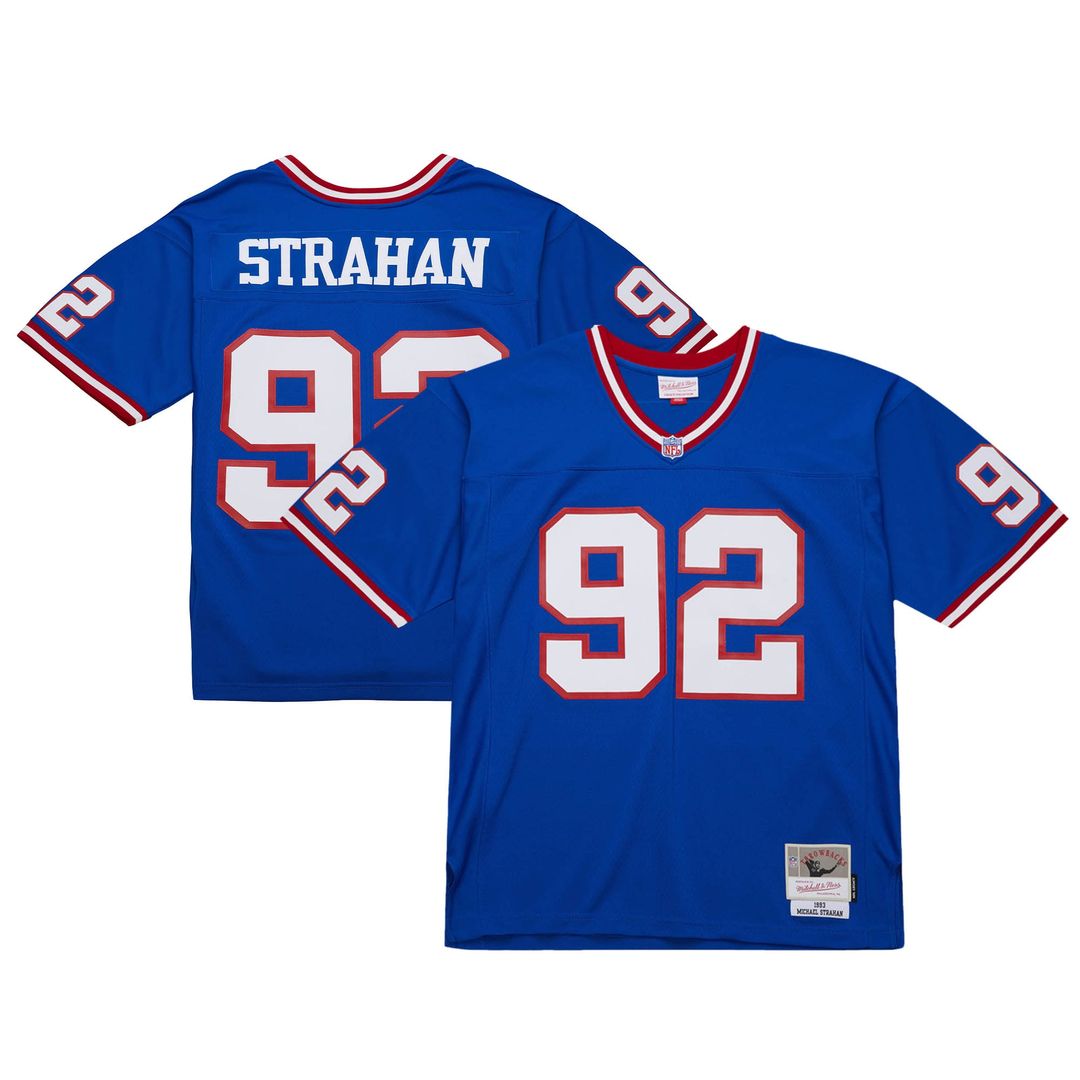 Michael Strahan New York Giants Mitchell & Ness 1993 Legacy Replica Jersey - Royal