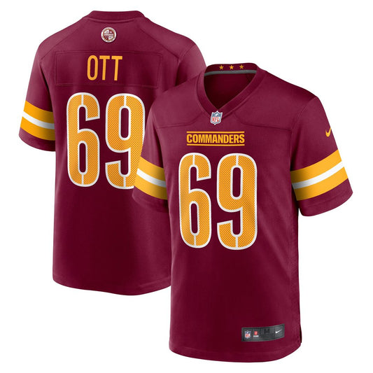 Tyler Ott Washington Commanders Nike  Game Jersey -  Burgundy