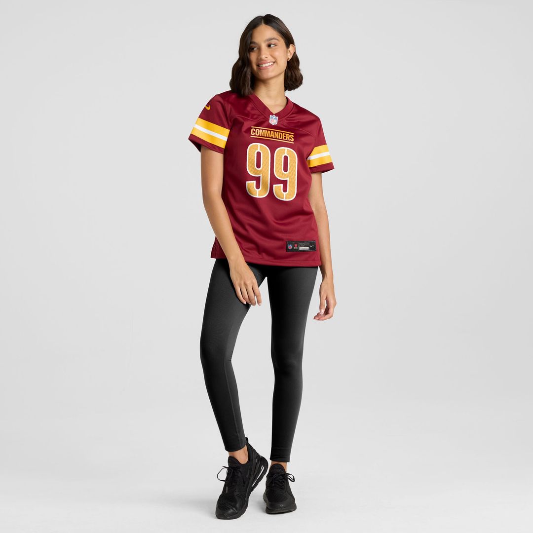 Javon Kinlaw Washington Commanders Nike Women's Team Game Jersey -  Burgundy