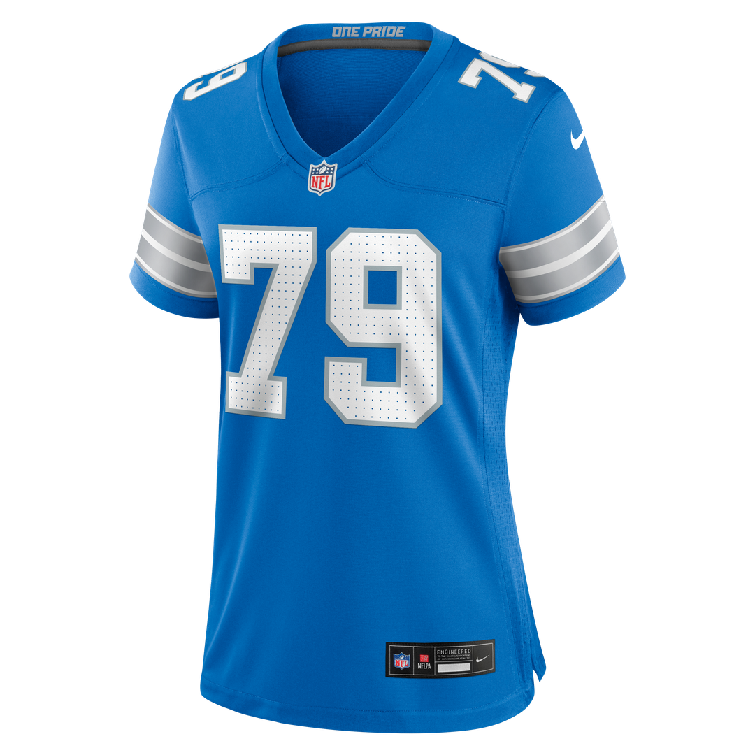 Larry Borom Detroit Lions Nike Women's Team Game Jersey -  Blue