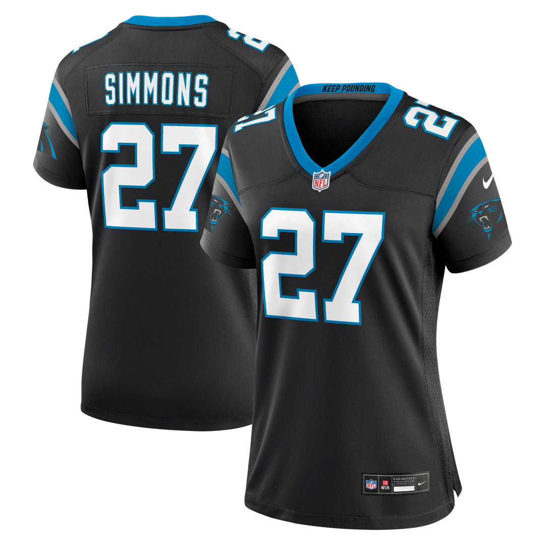 Isaiah Simmons Carolina Panthers Nike Women's Team Game Jersey -  Black