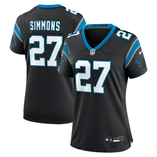 Isaiah Simmons Carolina Panthers Nike Women's Team Game Jersey -  Black