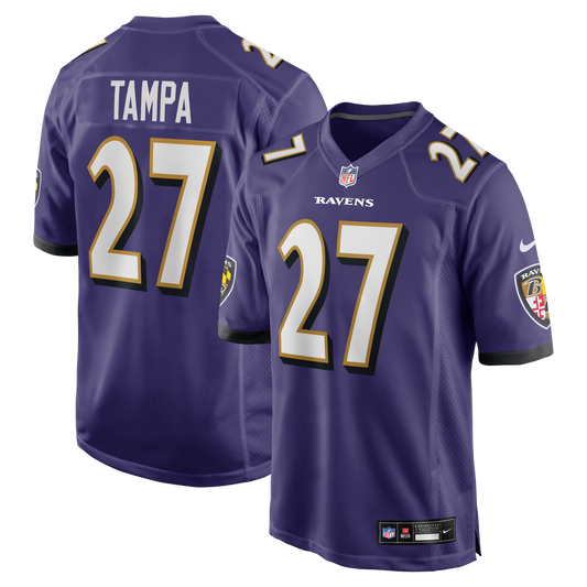 T.J. Tampa Baltimore Ravens Nike Team Game Jersey -  Purple