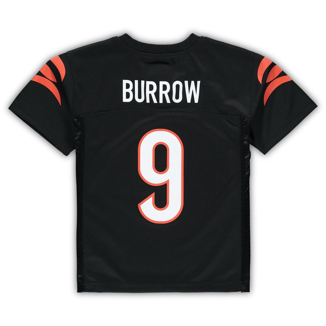Joe Burrow Cincinnati Bengals Preschool Replica Player Jersey - Black