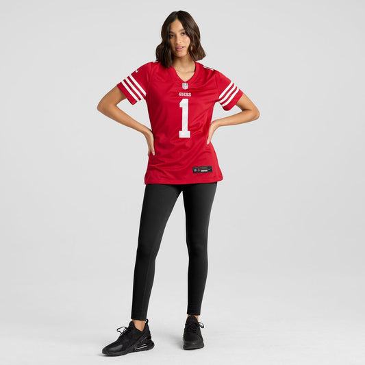 Number 1 Bride San Francisco 49ers Nike Women's Game Jersey - Scarlet