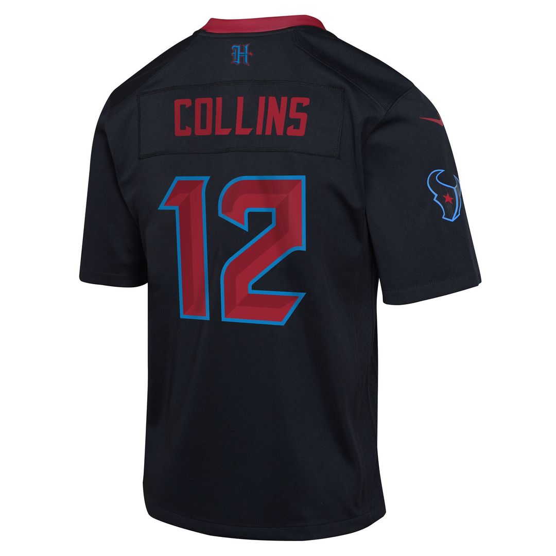 Nico Collins Houston Texans Nike Youth Alternate Game Jersey - Navy