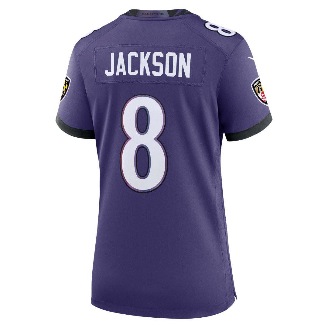 Lamar Jackson Baltimore Ravens Nike Women's Team Game Jersey - Purple