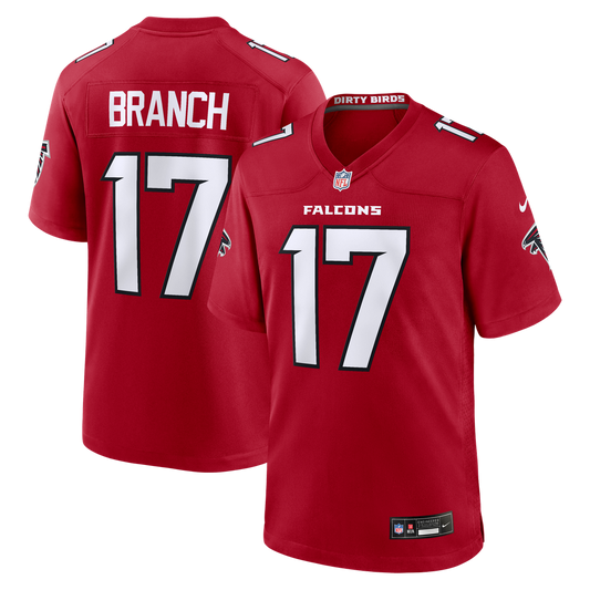 Zachariah Branch Atlanta Falcons Nike Team Game Jersey - Red