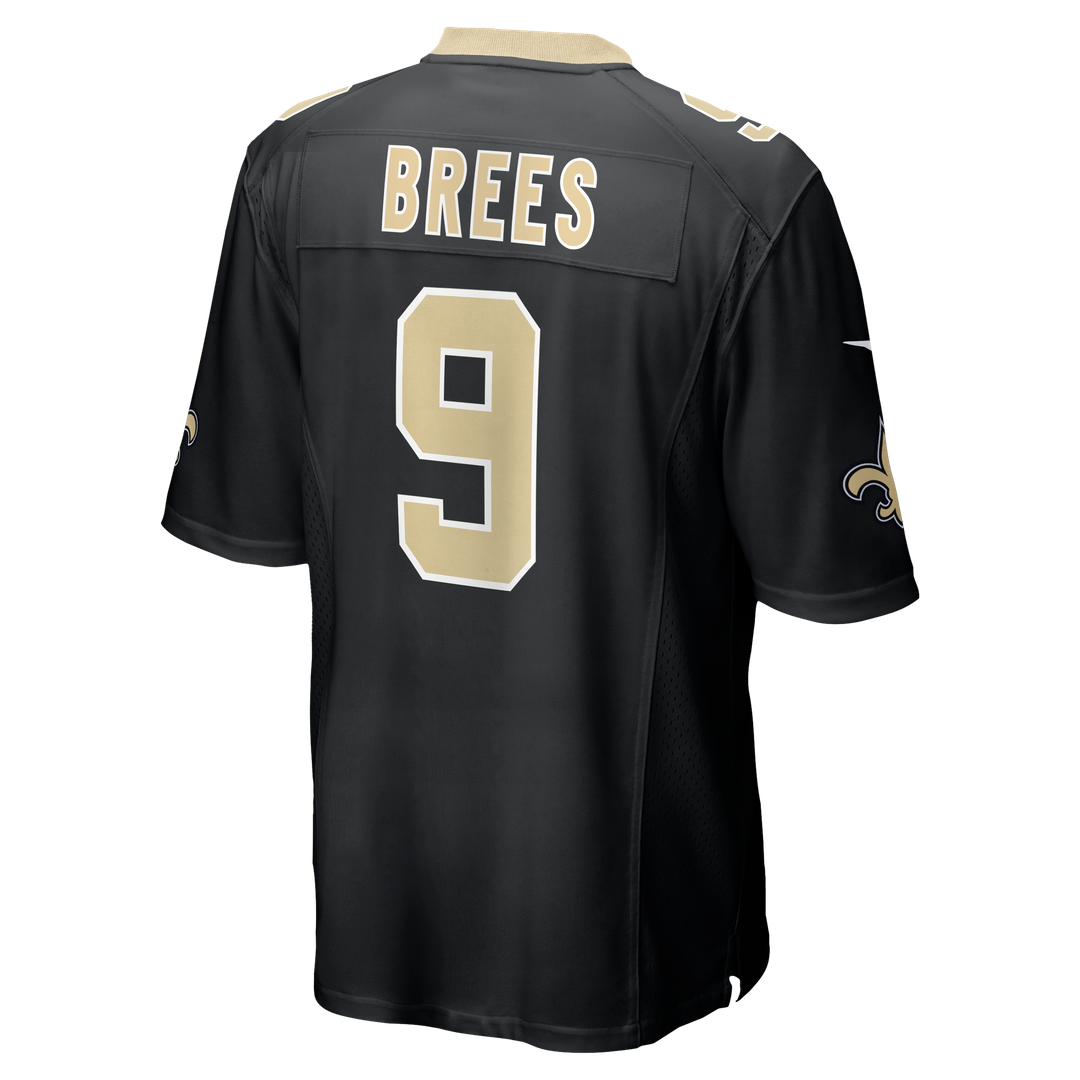 Drew Brees New Orleans Saints Nike Team Game Jersey -  Black