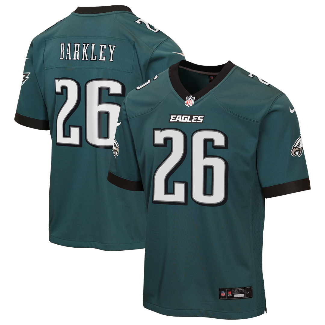 Saquon Barkley Philadelphia Eagles Nike Youth Alternate Game Jersey - Black