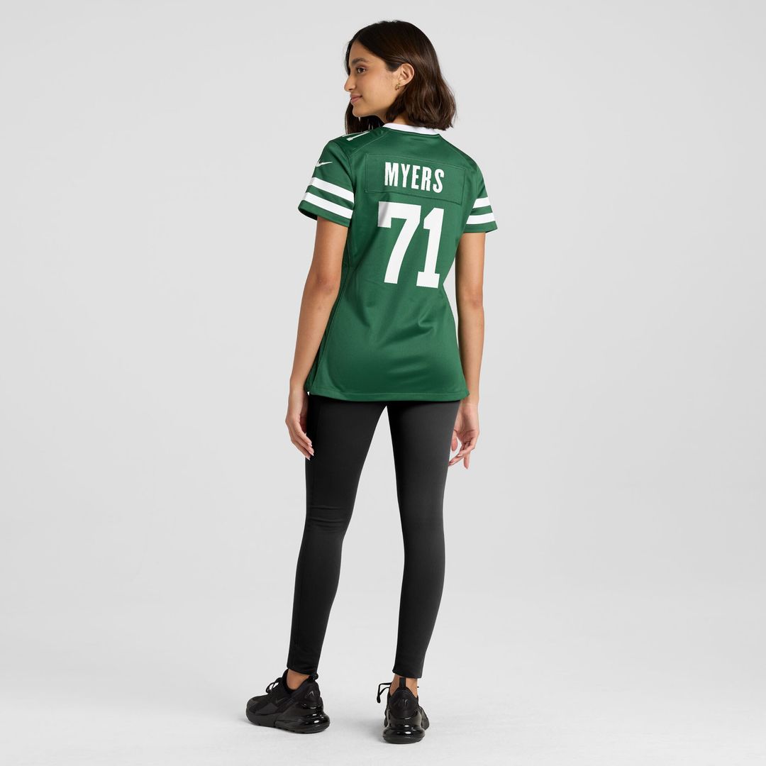 Josh Myers New York Jets Nike Women's Game Jersey - Legacy Green