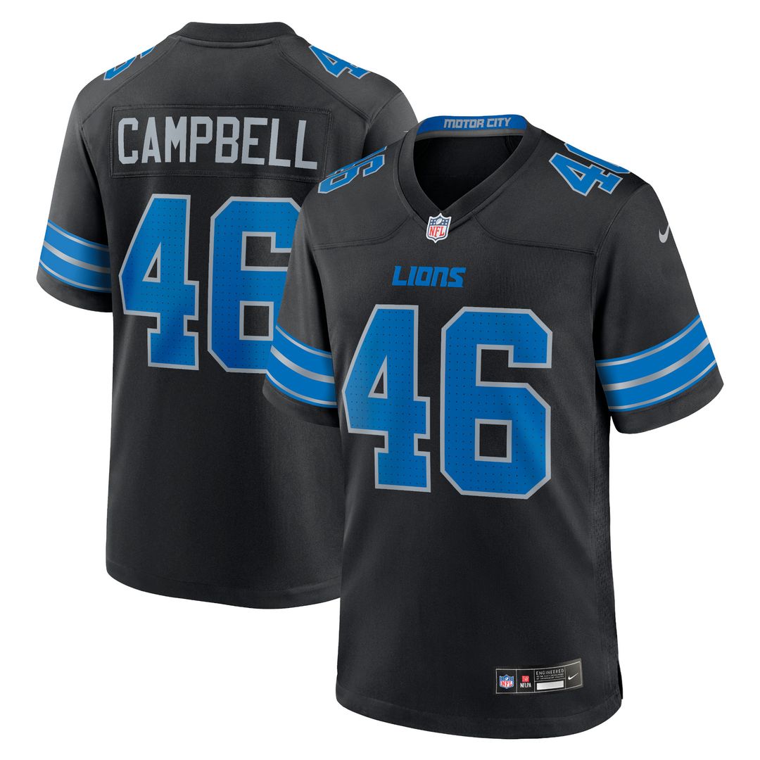 Jack Campbell Detroit Lions Nike Game Jersey - Blue