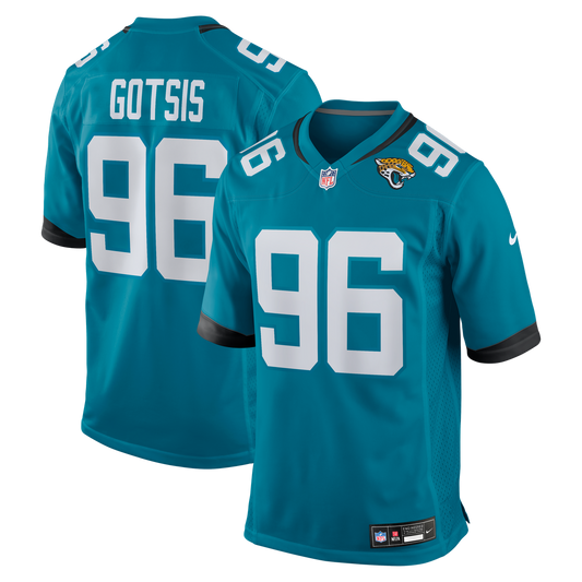 Adam Gotsis Jacksonville Jaguars Nike Game Jersey - Teal