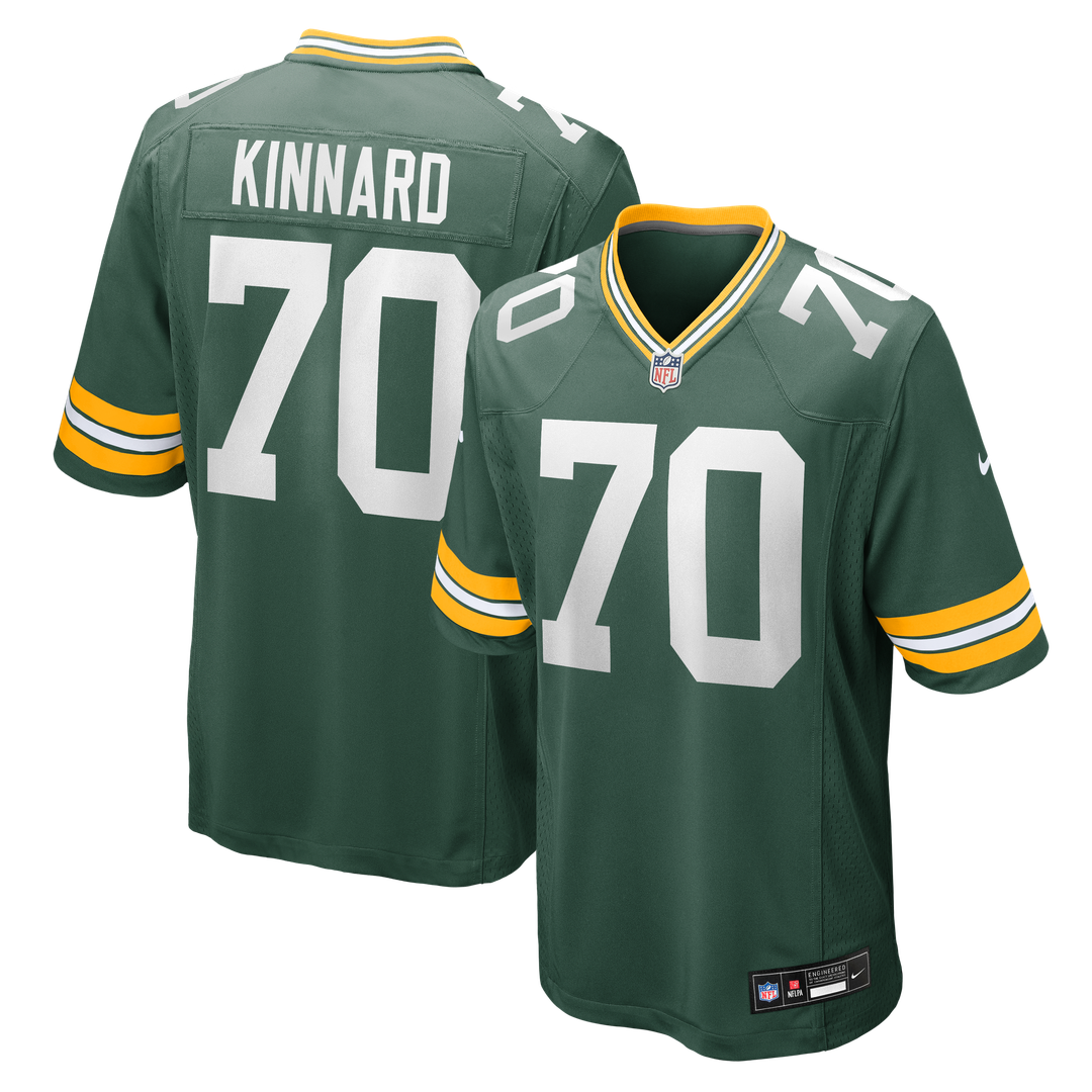 Darian Kinnard Green Bay Packers Nike Team Game Jersey -  Green