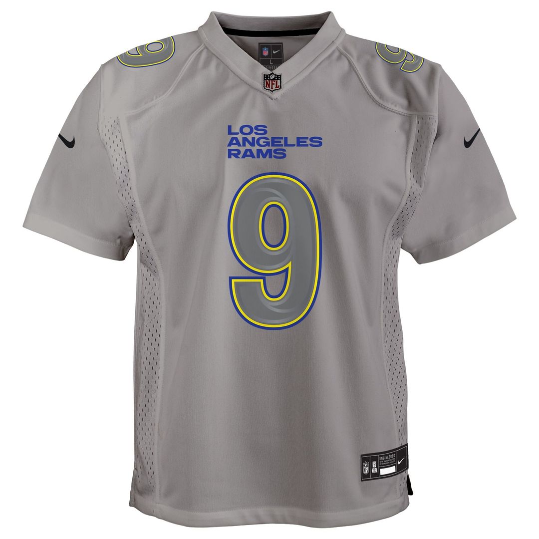 Matthew Stafford Los Angeles Rams Nike Youth Atmosphere Game Jersey - Gray