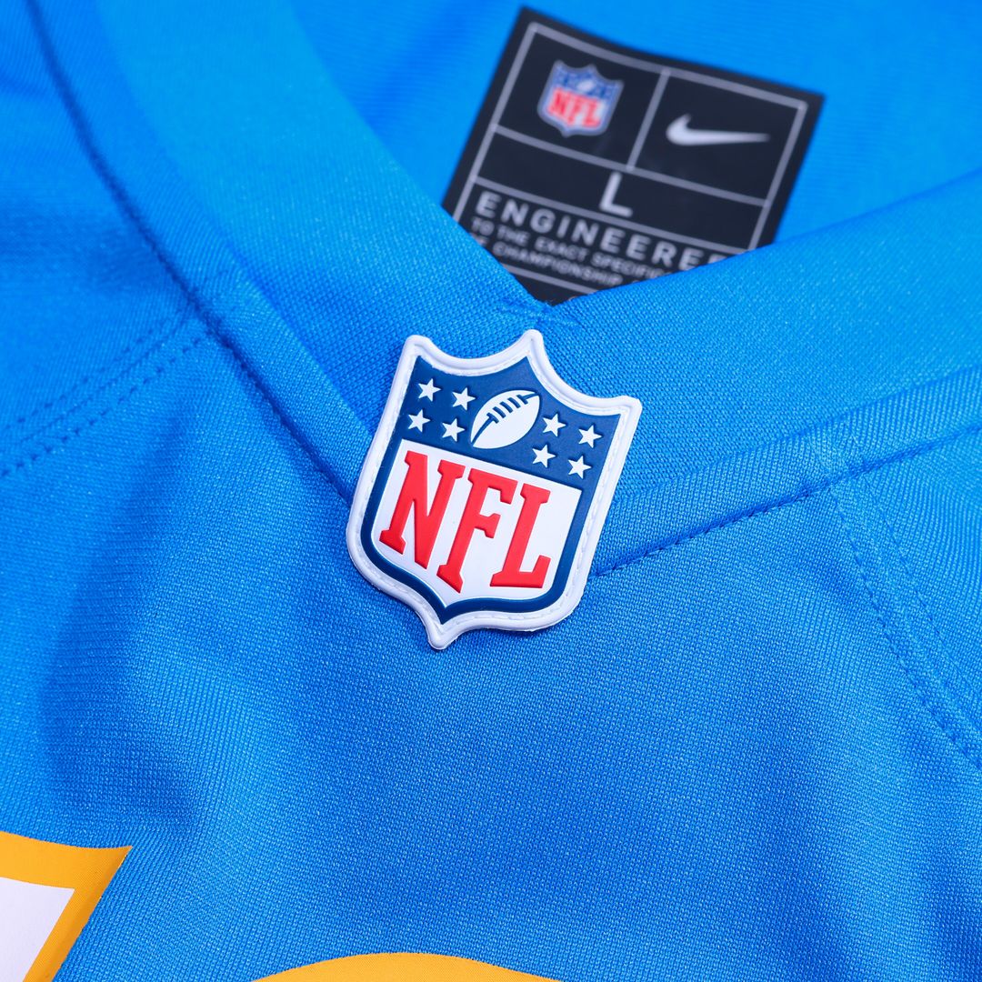 Keaton Mitchell Los Angeles Chargers Nike Team Game Jersey -  Powder Blue