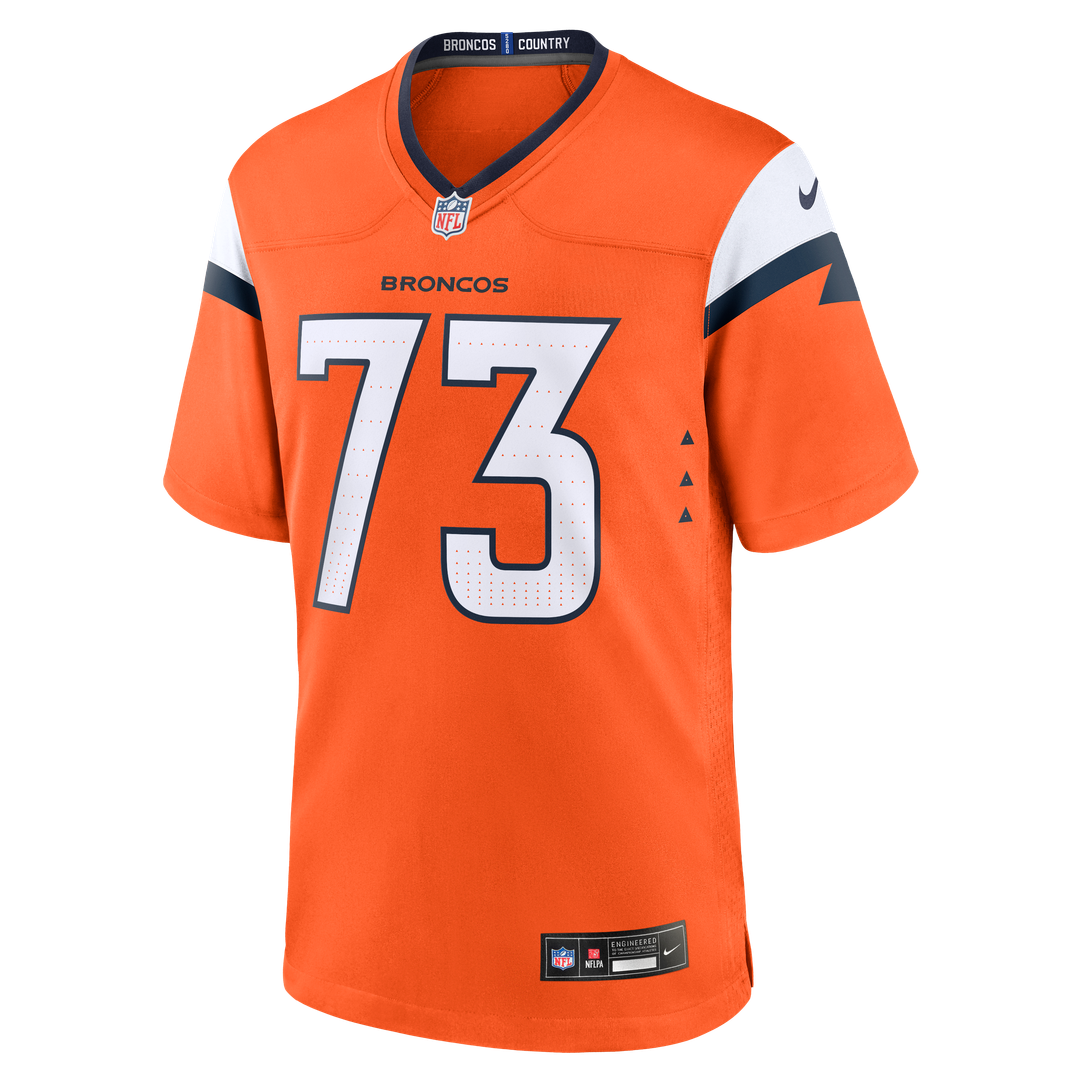 Frank Crum Denver Broncos Nike Team Game Jersey -  Orange