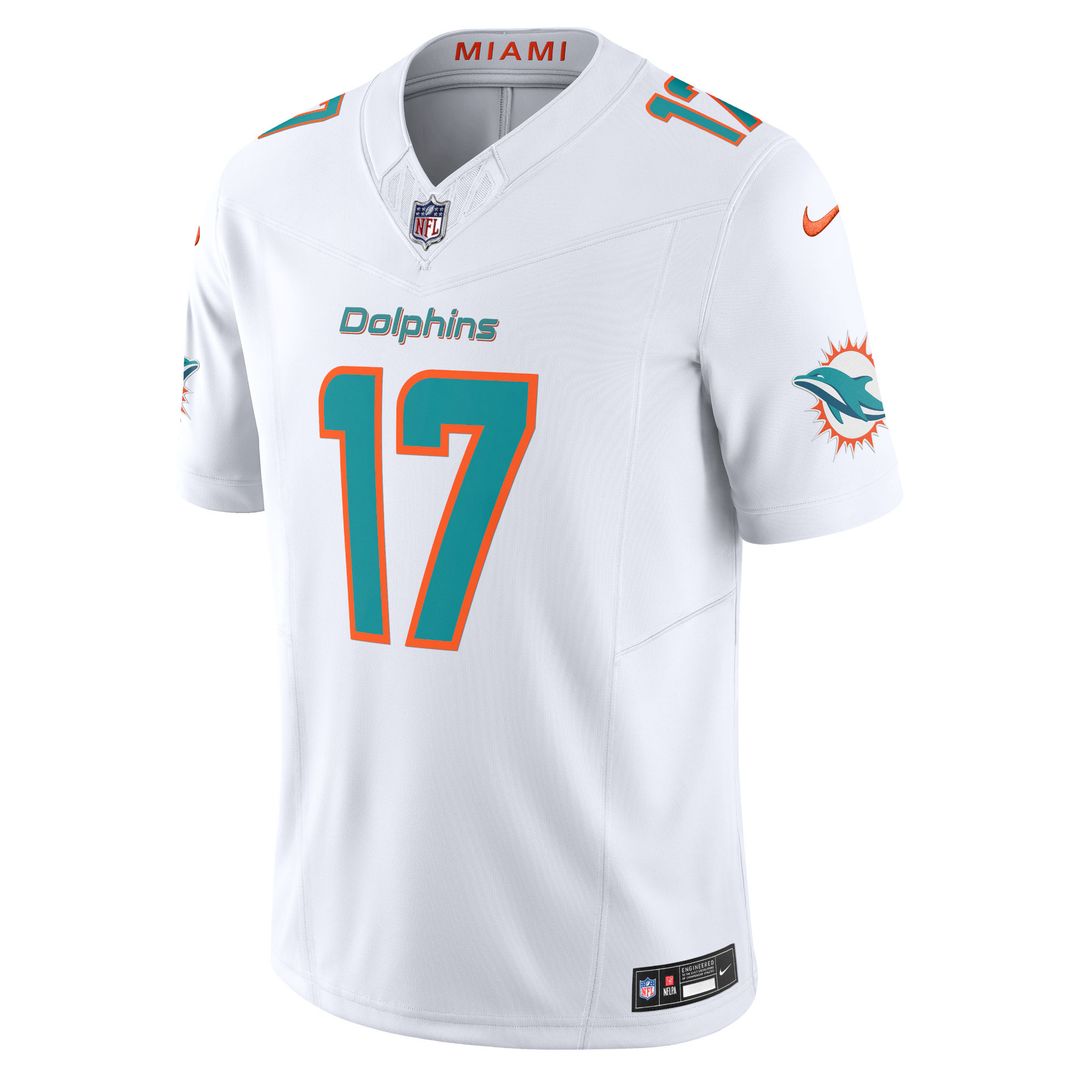 Jaylen Waddle Miami Dolphins Nike Vapor F.U.S.E. Limited Jersey - Aqua