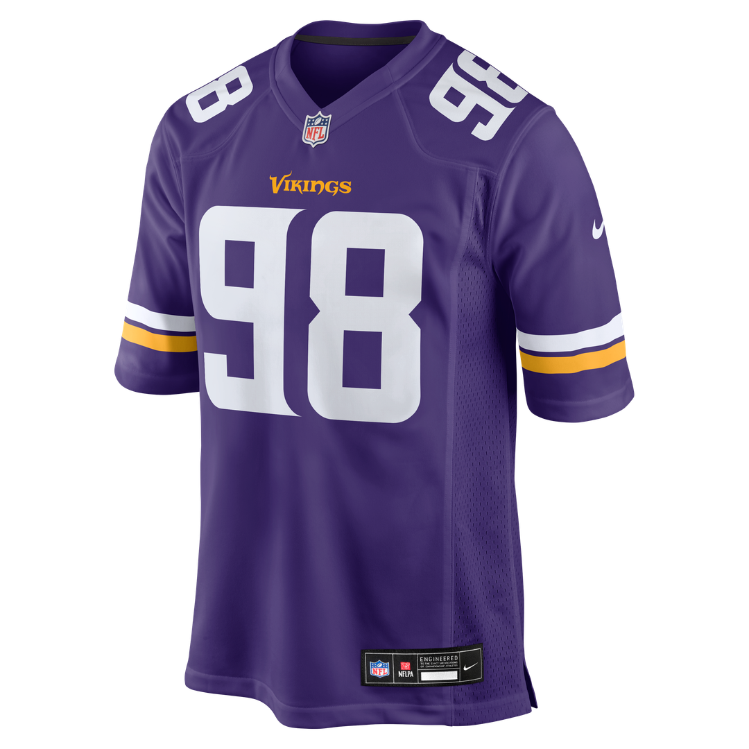 Bo Richter Minnesota Vikings Nike Team Game Jersey -  Purple