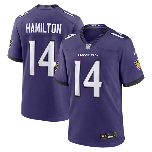 Kyle Hamilton Baltimore Ravens Nike Team Game Jersey - Purple