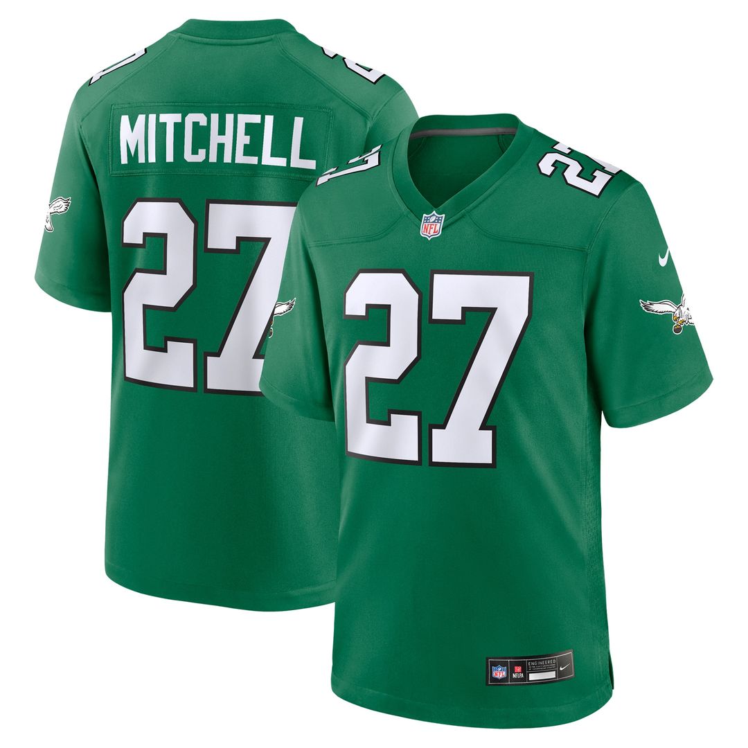 Quinyon Mitchell Philadelphia Eagles Nike Team Game Jersey -  Midnight Green