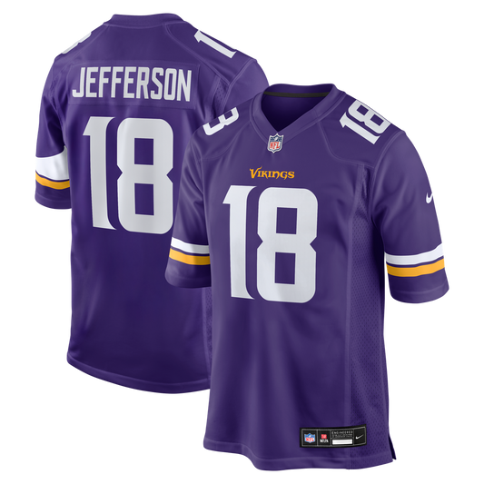 Justin Jefferson Minnesota Vikings Nike Player Game Jersey - Purple
