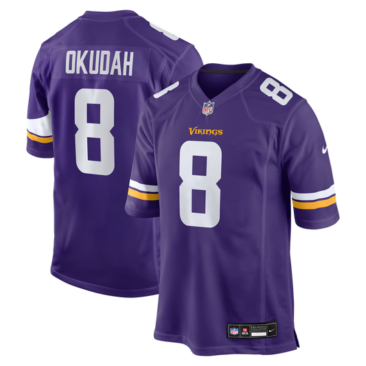 Jeff Okudah Minnesota Vikings Nike Team Game Jersey -  Purple