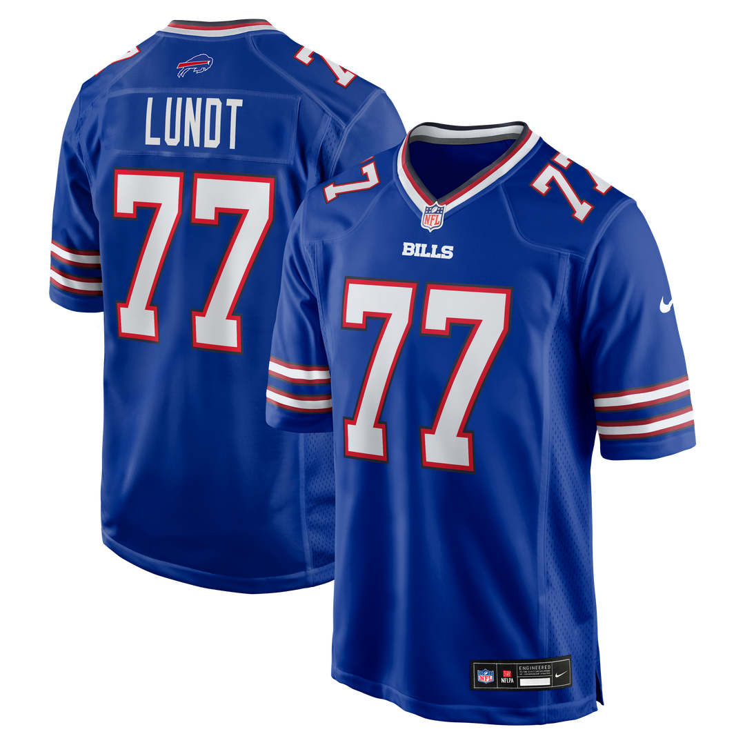 Chase Lundt Buffalo Bills Nike Team Game Jersey -  Royal