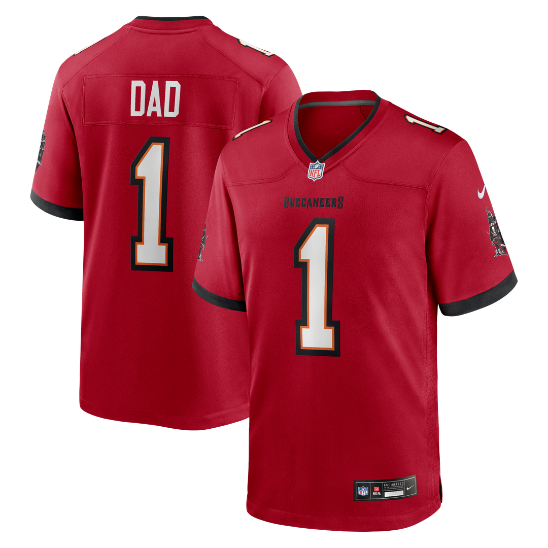 Number 1 Dad Tampa Bay Buccaneers Nike Game Jersey - Red