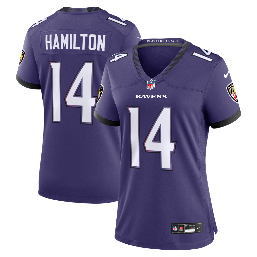 Kyle Hamilton Baltimore Ravens Nike Women's Team Game Jersey - Purple